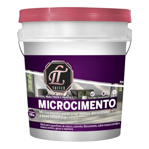 LT Shiner Microcimento 18KG Cinza Granizo