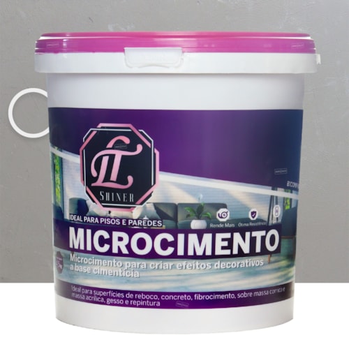 LT Shiner Microcimento 4,5KG Cinza Claro