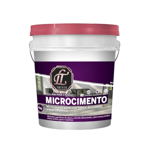 LT Shiner Microcimento 4,5KG Cinza Claro