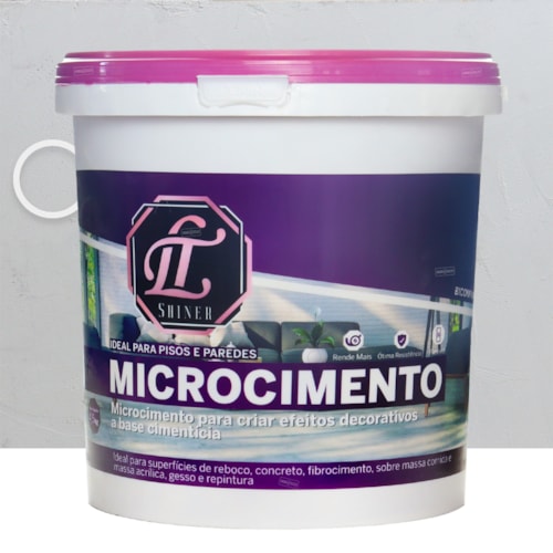 LT Shiner Microcimento 4,5KG Cinza Ghost