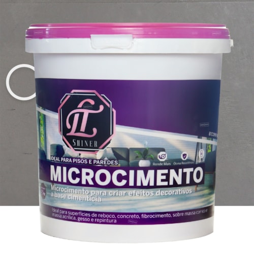 LT Shiner Microcimento 4,5KG Cinza Granizo