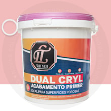 LT Shiner Primer e Tinta para superficies porosas Dual Cryl 3,6L Quartzo Rosa