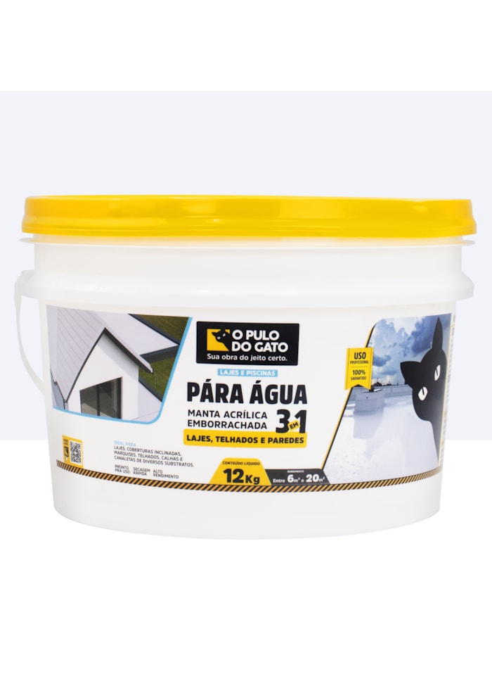Manta Acrílica Emborrachada 3 em 1 Pára Água 12KG Branco - Pulo do Gato