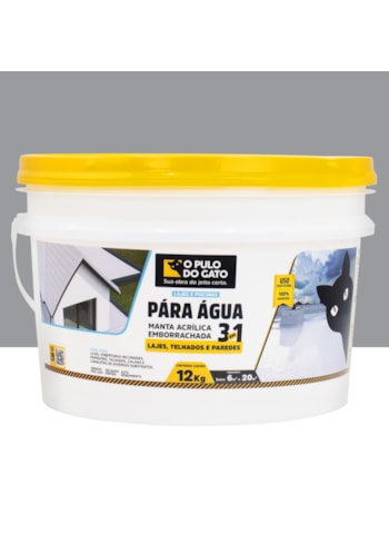 Manta Acrílica Emborrachada 3 em 1 Pára Água 12KG Cinza - Pulo do Gato