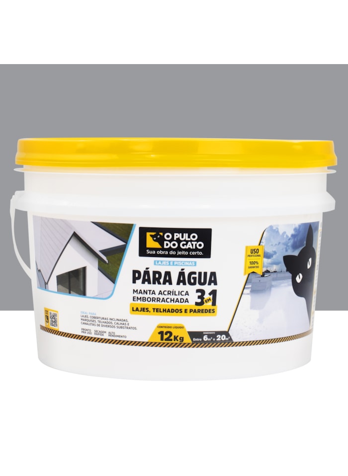 Manta Acrílica Emborrachada 3 em 1 Pára Água 12KG Cinza - Pulo do Gato