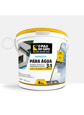 Manta Acrílica Emborrachada 3 em 1 Pára Água 4KG Branco - Pulo do Gato