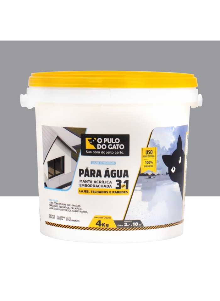 Manta Acrílica Emborrachada 3 em 1 Pára Água 4KG Cinza - Pulo do Gato