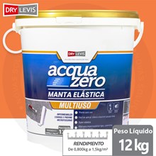 Manta Elástica Impermeabilizante Acrílica Acqua Zero 12KG Cerâmica Telha