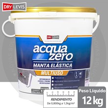 Manta Elástica Impermeabilizante Acrílica Acqua Zero 12KG Cinza