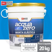 Manta Elástica Impermeabilizante Acrílica Acqua Zero 20KG Azul