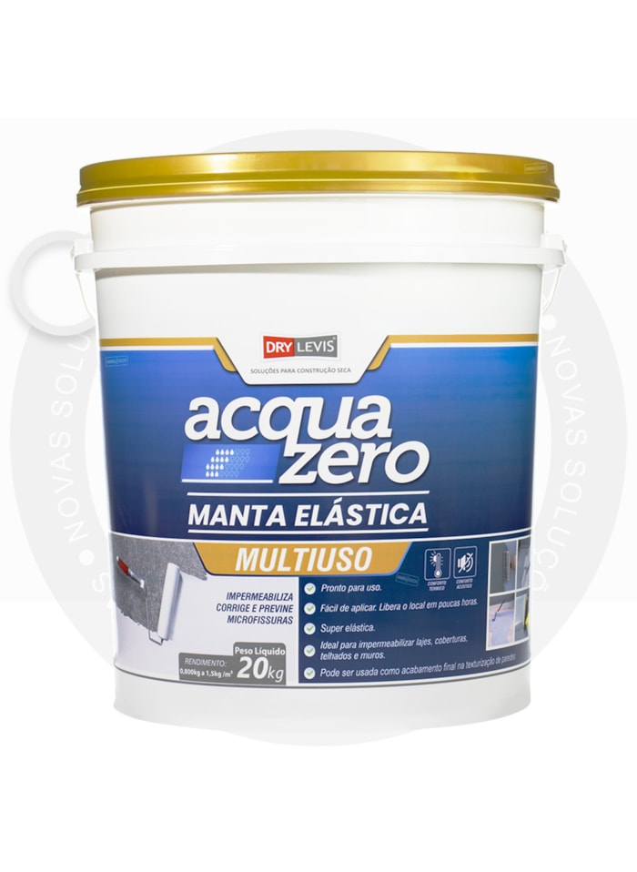 Manta Elástica Impermeabilizante Acrílica Acqua Zero 20KG Branco