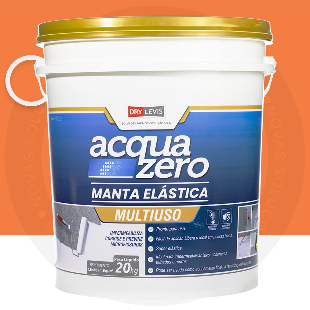 Manta Elástica Impermeabilizante Acrílica Acqua Zero 20KG Cerâmica