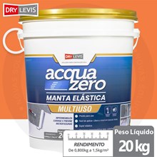 Manta Elástica Impermeabilizante Acrílica Acqua Zero 20KG Cerâmica Telha
