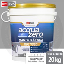Manta Elástica Impermeabilizante Acrílica Acqua Zero 20KG Cinza