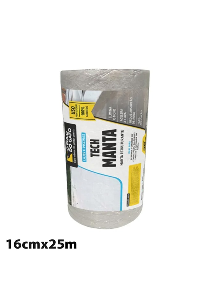 Manta Estruturante Tech Manta 16cmx25m - Pulo do Gato