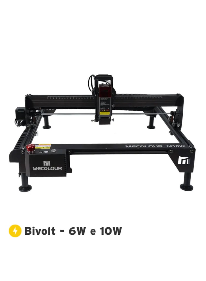 Maquina para Gravação e Corte a Laser 6W e 10W 40cm Mecolour 2 em 1