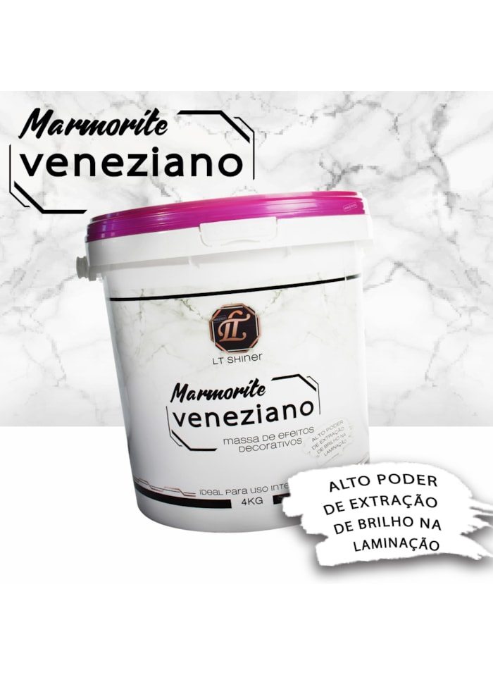 Marmorite Veneziano LT Shine, 4KG Branco