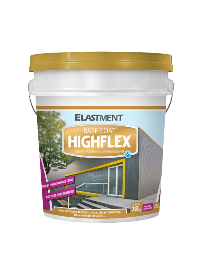 Massa Anti Trinca para Superfícies Cimentícia Highflex 18kg