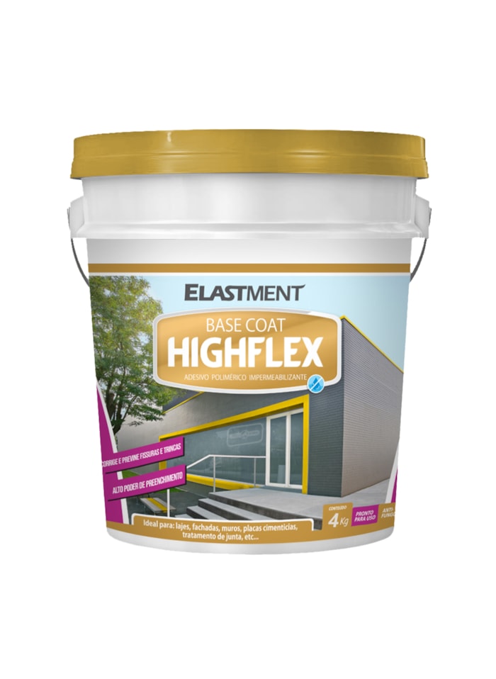 Massa Anti Trinca para Superfícies Cimentícia Highflex 4kg