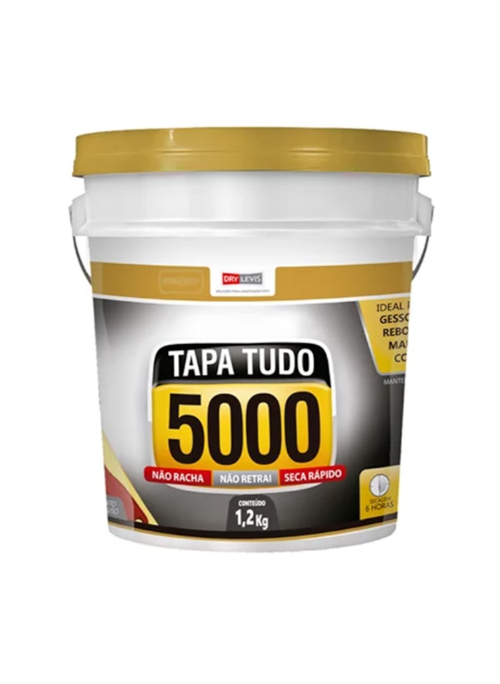 Massa Flex Tapa Tudo 5000, 1,2KG - Pequenos Reparos, Fácil Aplicação