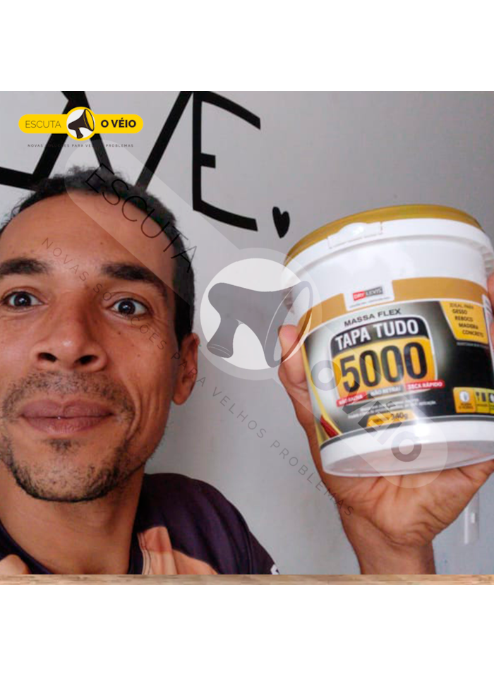 Massa Flex Tapa Tudo 5000, 340G - Pequenos Reparos, Fácil Aplicação
