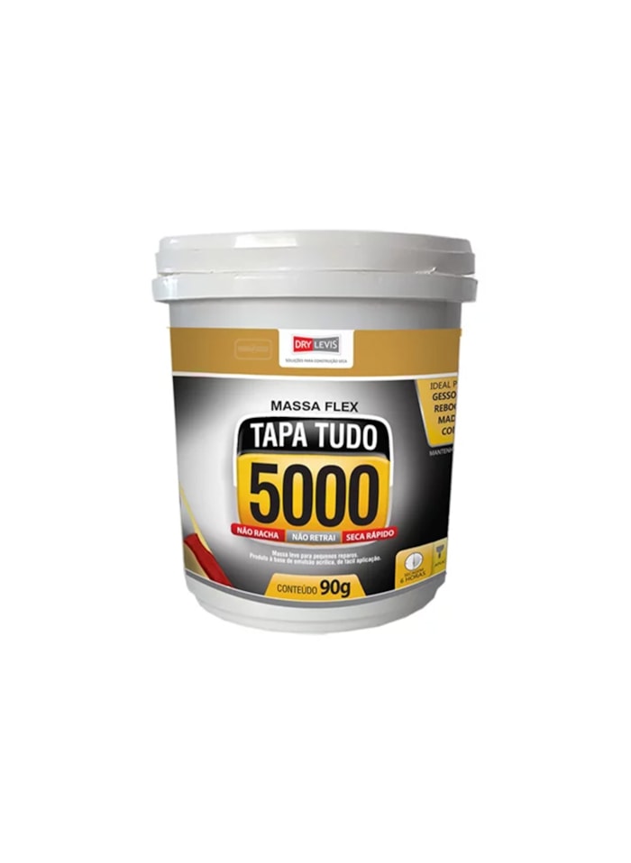 Massa Flex Tapa Tudo 5000, 90G - Pequenos Reparos, Fácil Aplicação