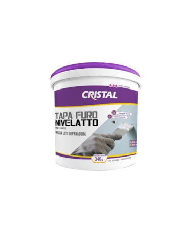 Massa Leve Reparadora Tapa Furo Nivelatto 340G Cristal