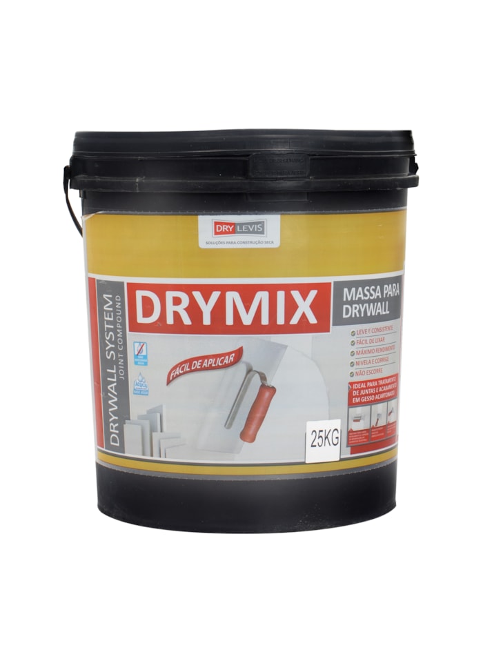 Massa para Drywall, Drymix 25KG - Pronto para Uso, Secagem Rápida