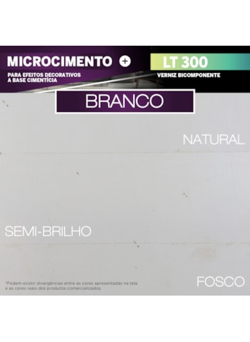 Microcimento LT Shine, 18KG Branco - Ótima Aderência e Flexibilidade