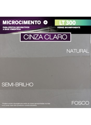 Microcimento LT Shine, 18KG Cinza Claro - Ótima Aderência e Flexibilidade
