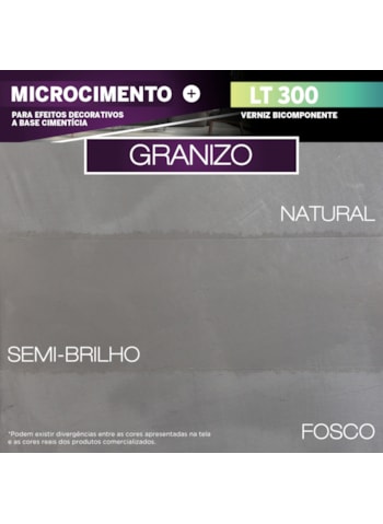 Microcimento LT Shine, 18KG Cinza Granizo - Ótima Aderência e Flexibilidade