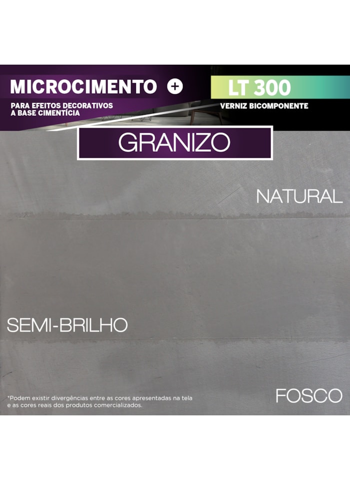 Microcimento LT Shine, 18KG Cinza Granizo - Ótima Aderência e Flexibilidade