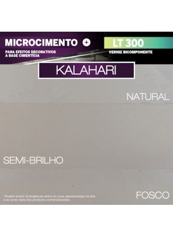 Microcimento LT Shine, 18KG Kalahari - Ótima Aderência e Flexibilidade