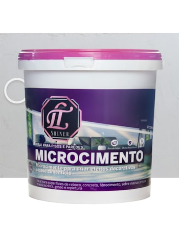 Microcimento LT Shine, 4,5KG Cinza Ghost - Ótima Aderência e Flexibilidade