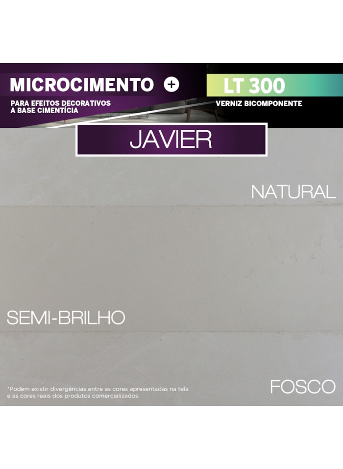 Microcimento LT Shine, 4,5KG Javier - Ótima Aderência e Flexibilidade