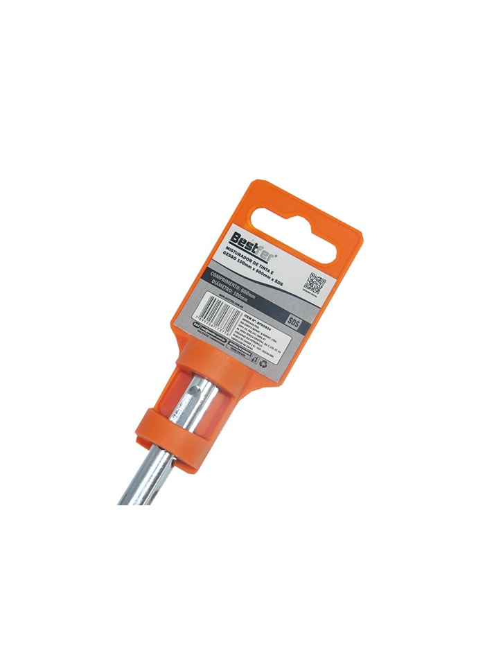 Misturador de Tinta, Gesso e Argamassa 100MM x 600MM Bestfer (Entrada SDS)