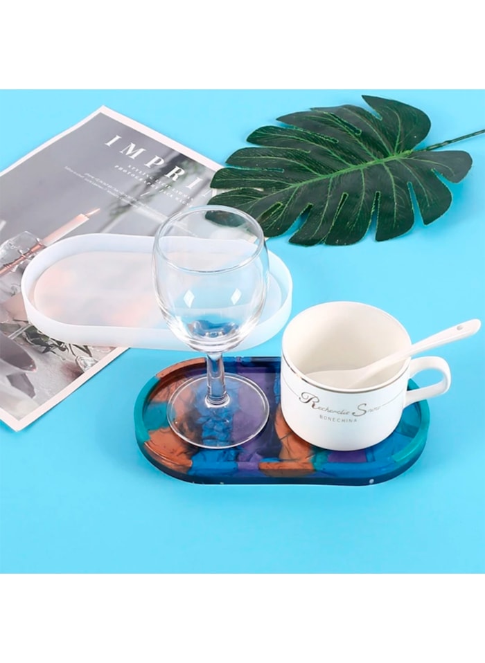 Molde de Silicone Bandeja Oval 18x9x1cm