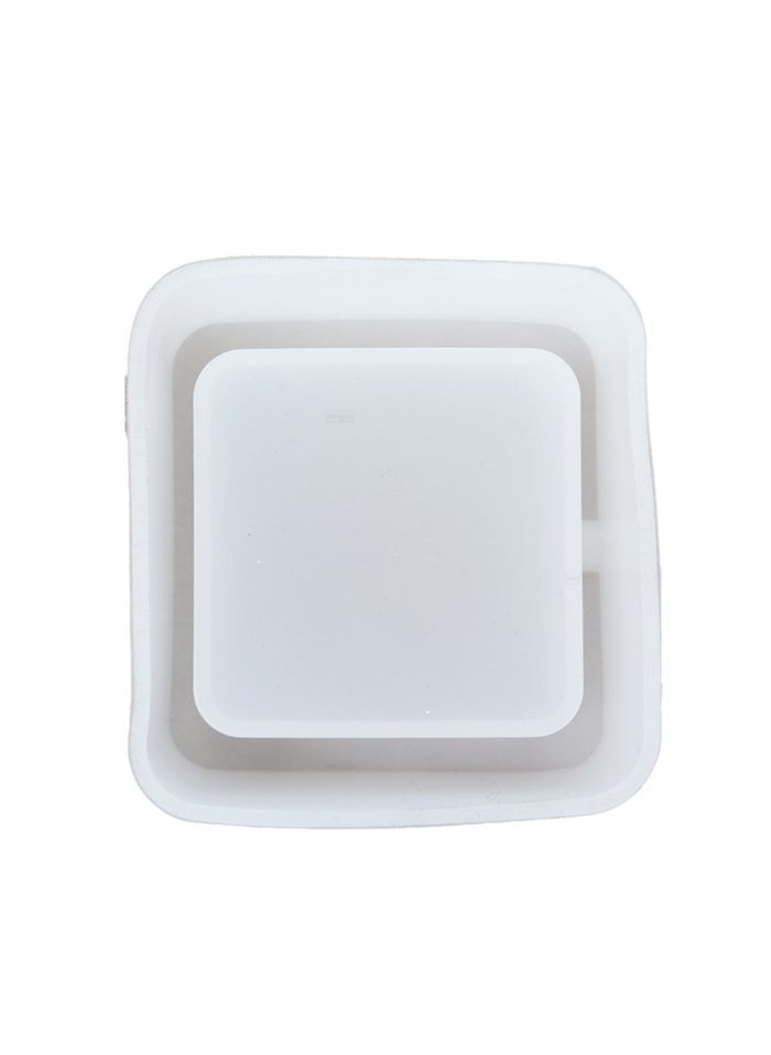 Molde de Silicone Cinzeiro Quadrado 9x9x3cm