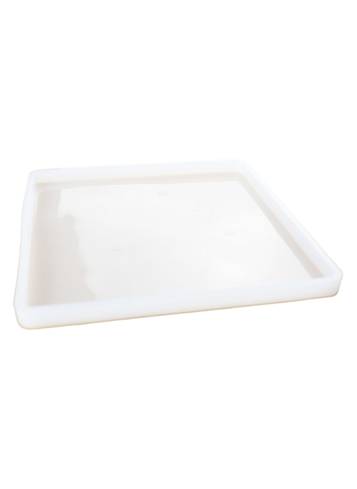 Molde de Silicone Com Base P/ Copos Quadrada 13x13cm