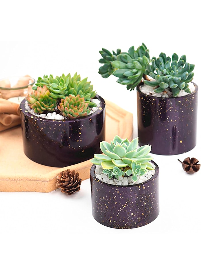 Molde de Silicone Mini Pote de Flor 123X70mm