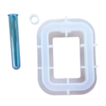 Molde de Silicone Mini Vaso Retangular 166x128x39mm - foto 3