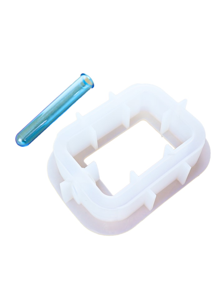 Molde de Silicone Mini Vaso Retangular 166x128x39mm