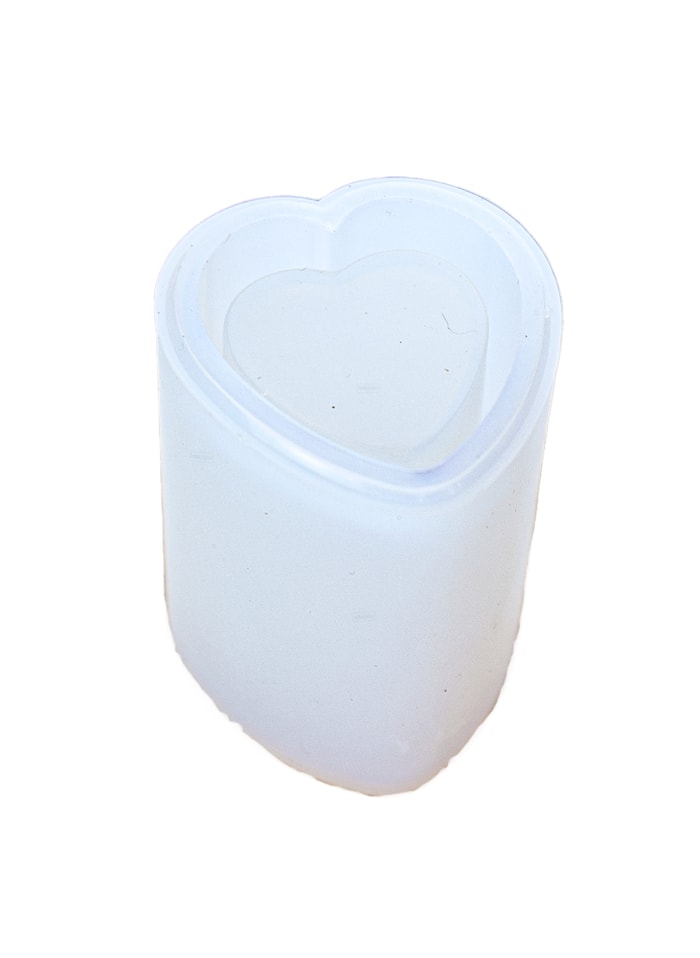 Molde de Silicone P/ Escova e Caneta Coração