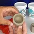 Molde de Silicone para vaso com 3 recipientes - Cor Vermelho