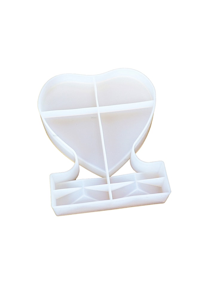 Molde de Silicone Porta Retrato Coração 13x10x2cm