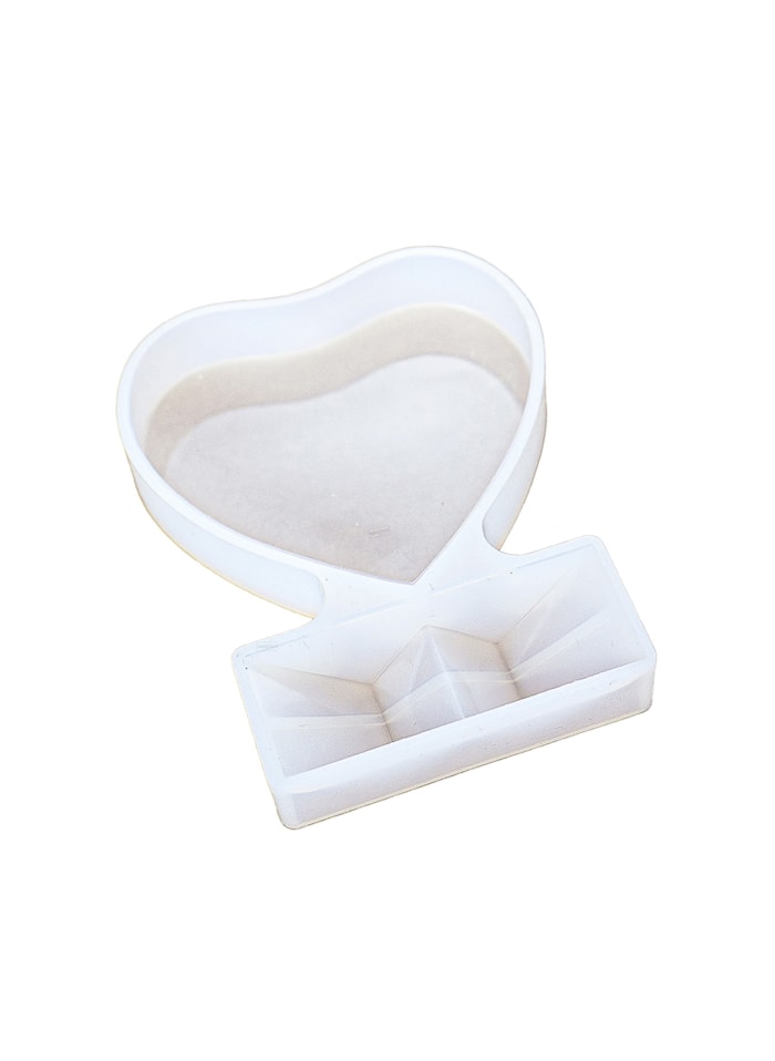 Molde de Silicone Porta Retrato Coração 13x10x2cm