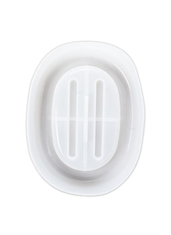 Molde de Silicone Saboneteira Arredondado 13x10x2cm