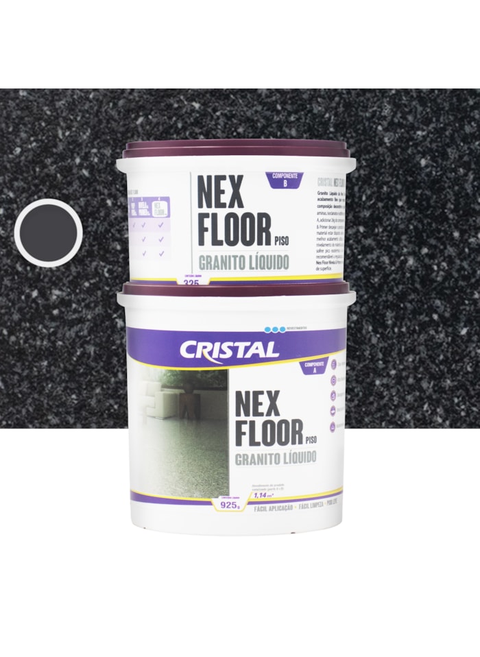 Nex Floor Granito Líquido Cristal, 1,250KG São Gabriel - Fácil Aplicação e Alta Resistência