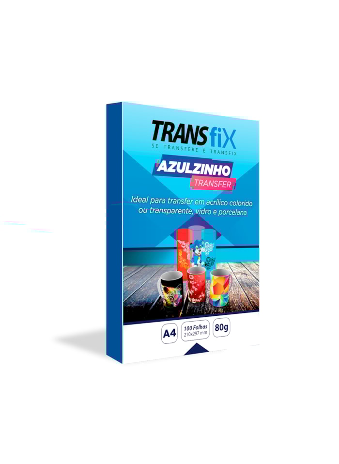 Papel Azulzinho Solta Fácil Transfer, 80G - 100 Folhas