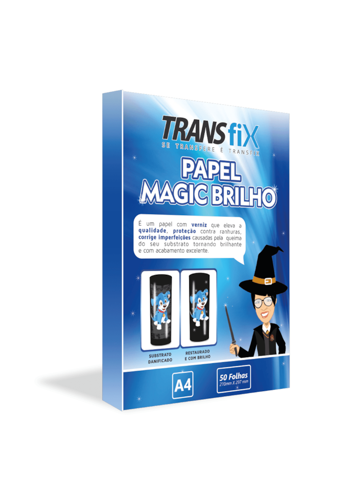 Papel para Transfer Laser Magic Brilho 115G - 50 Folhas